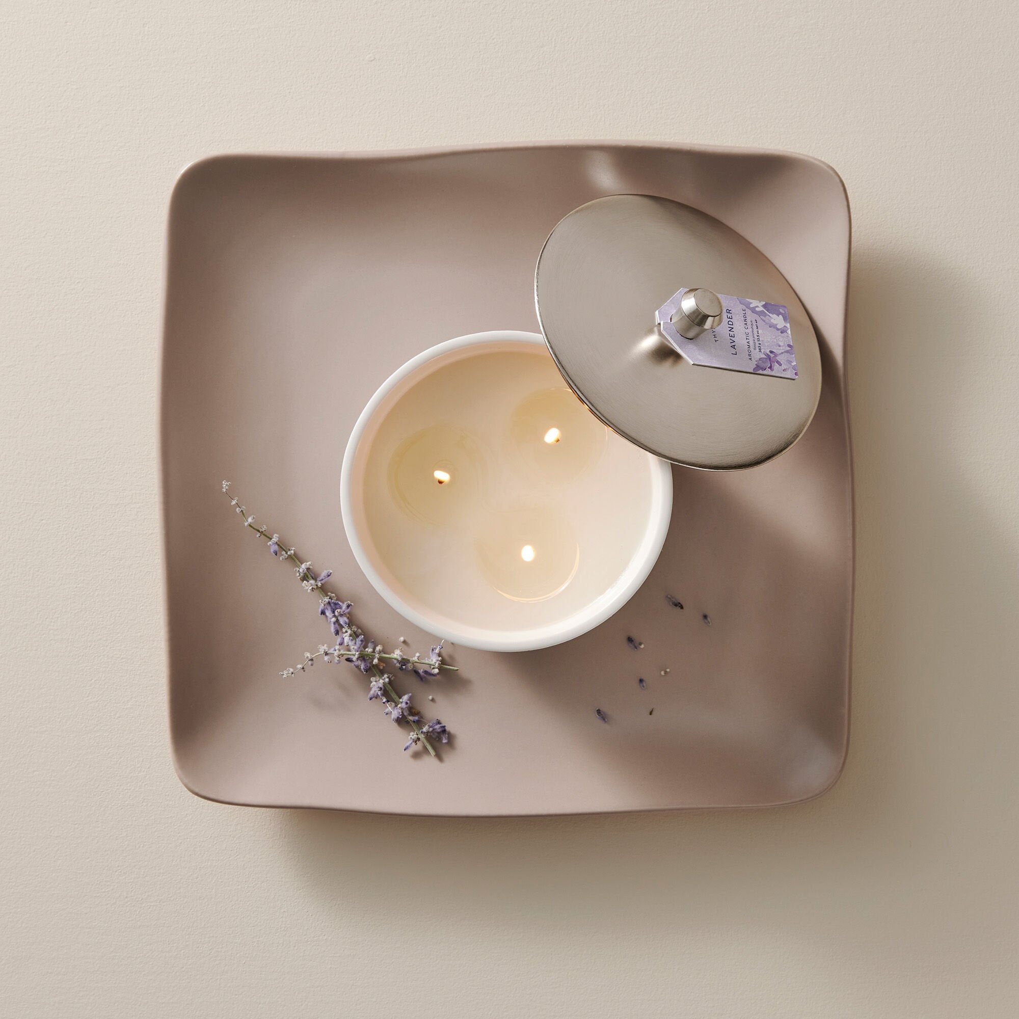 Alternative view of Lavender Statement 3-Wick Candle