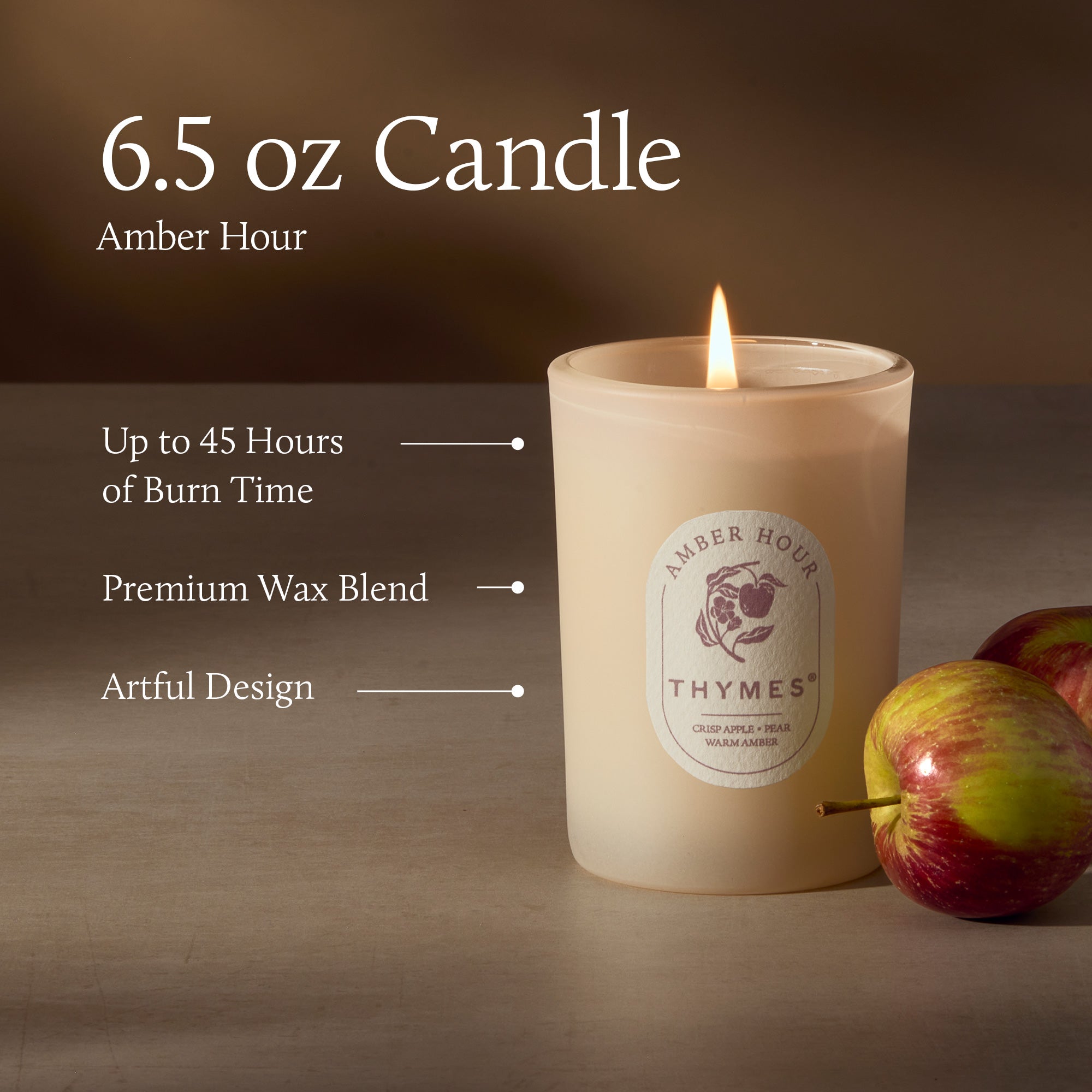 Amber Hour 6.5 oz Poured Candle - Image 4