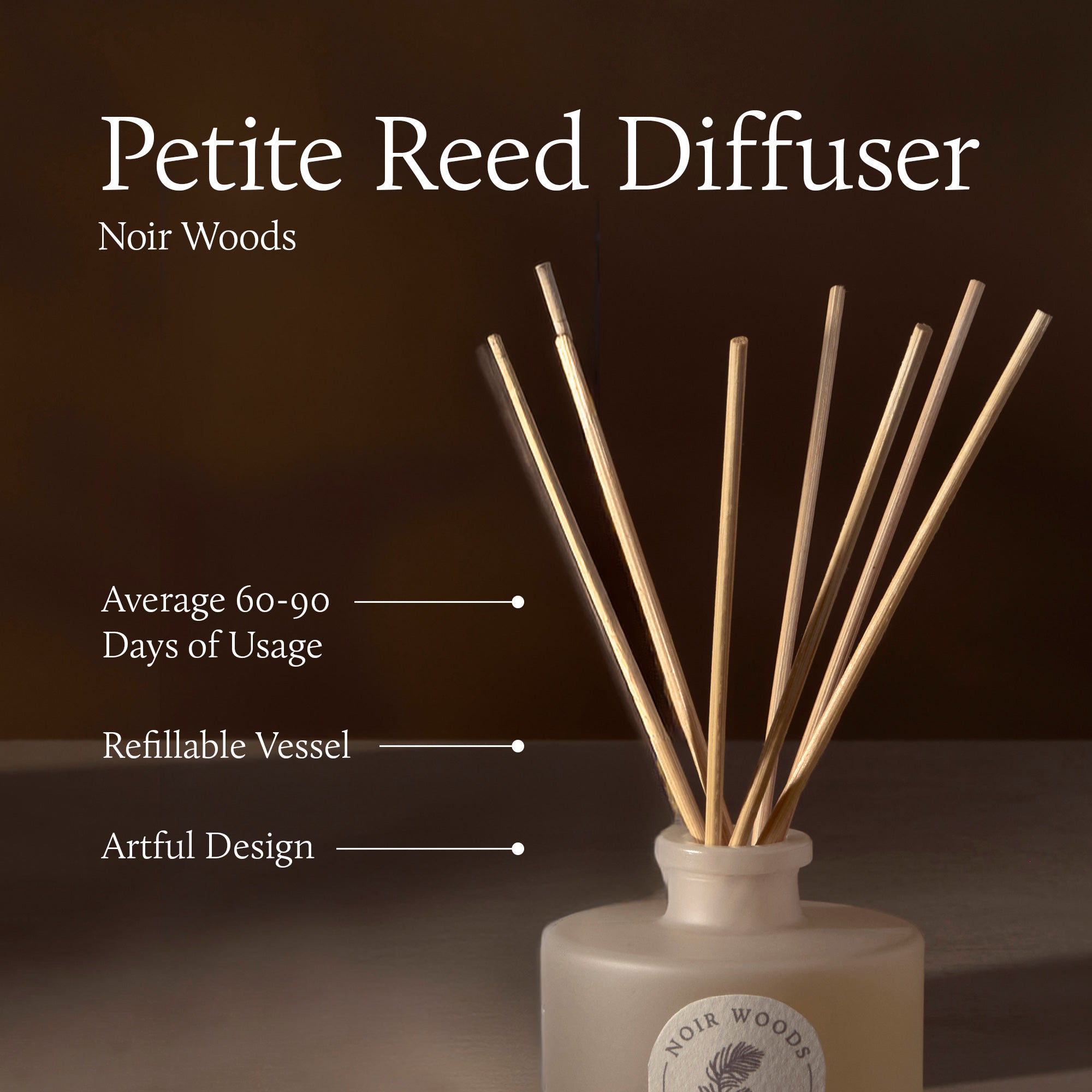 Noir Woods Petite Reed Diffuser - Image 4