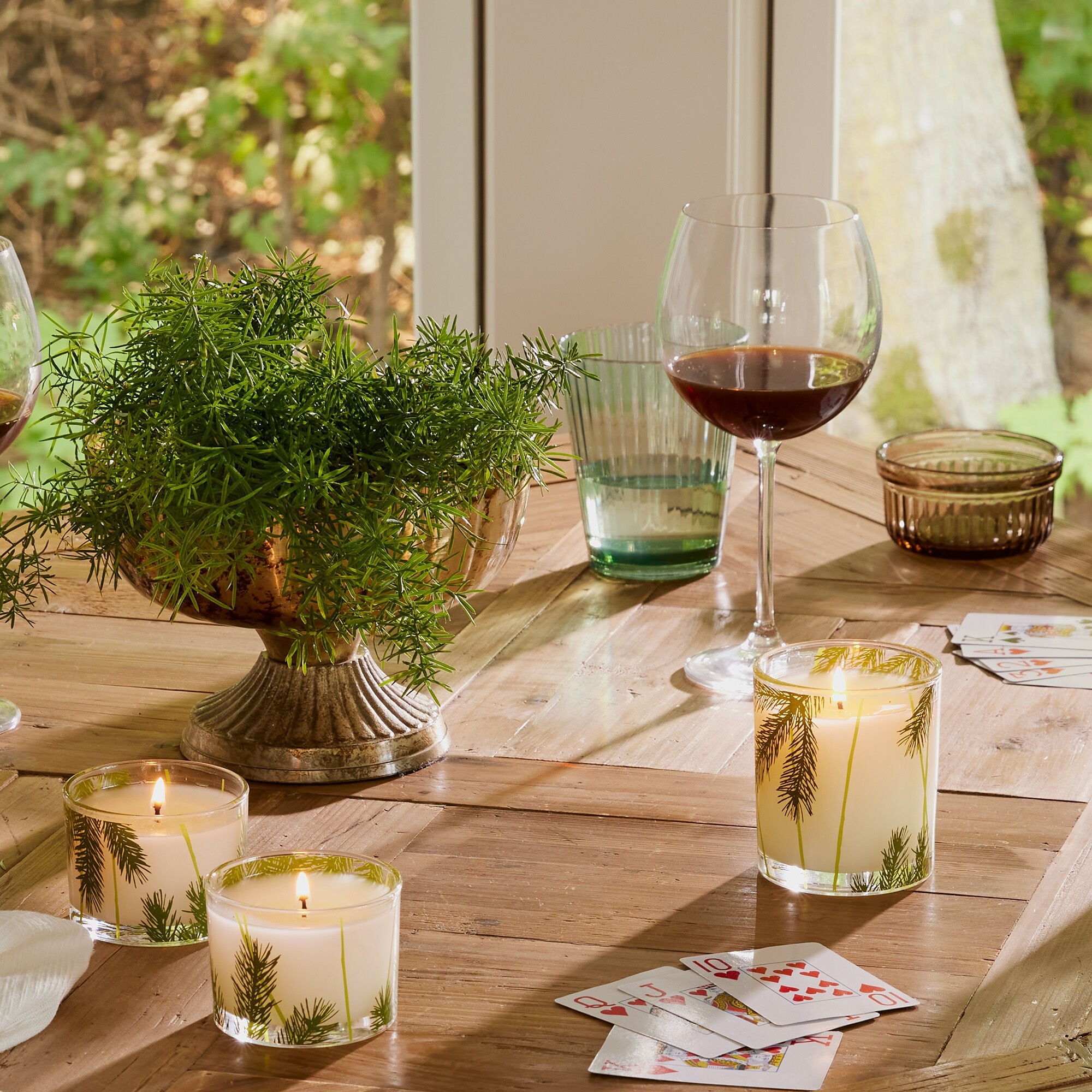 Alternative view of Frasier Fir Pine Needle Candle Set