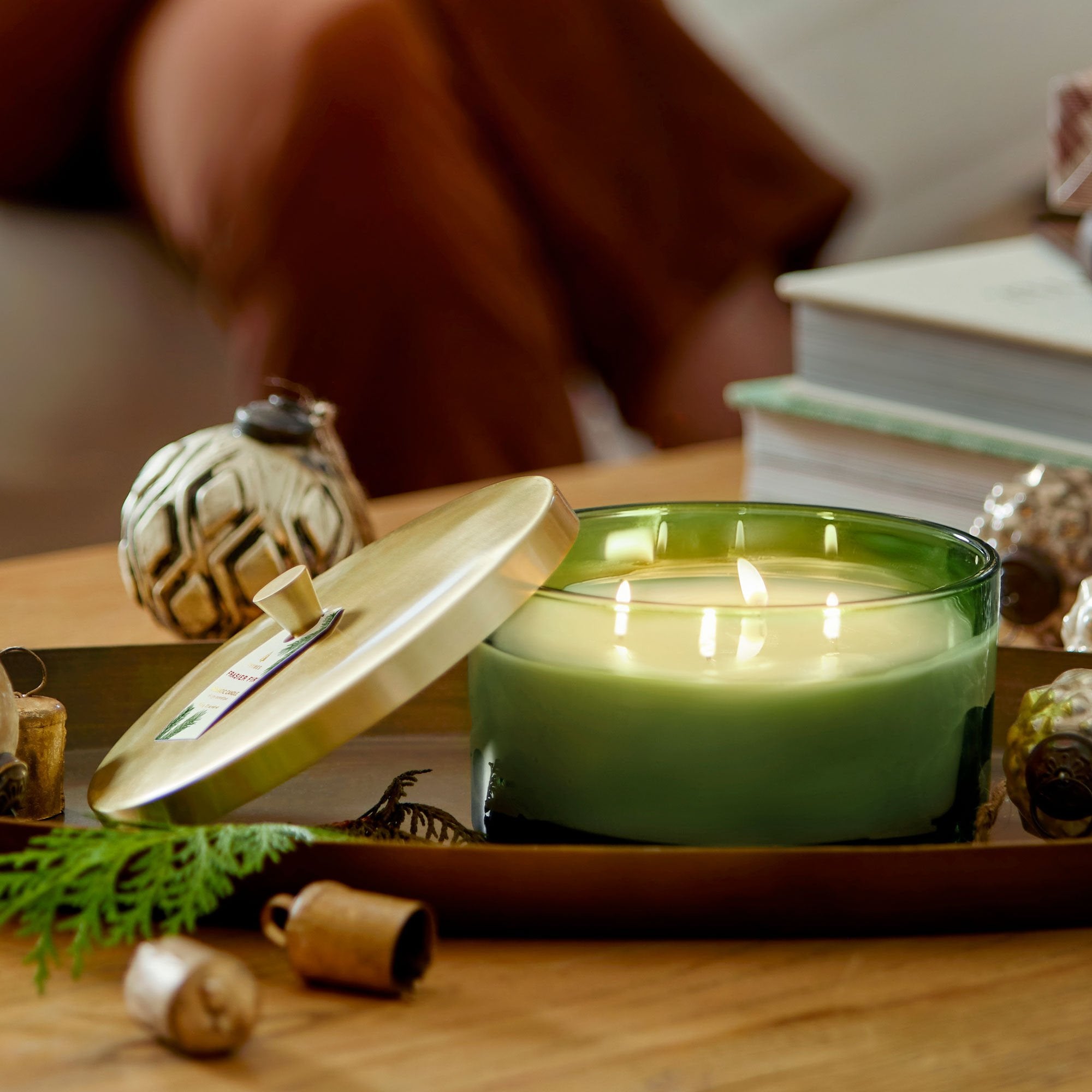 Alternative view of Frasier Fir Green 4-Wick Candle