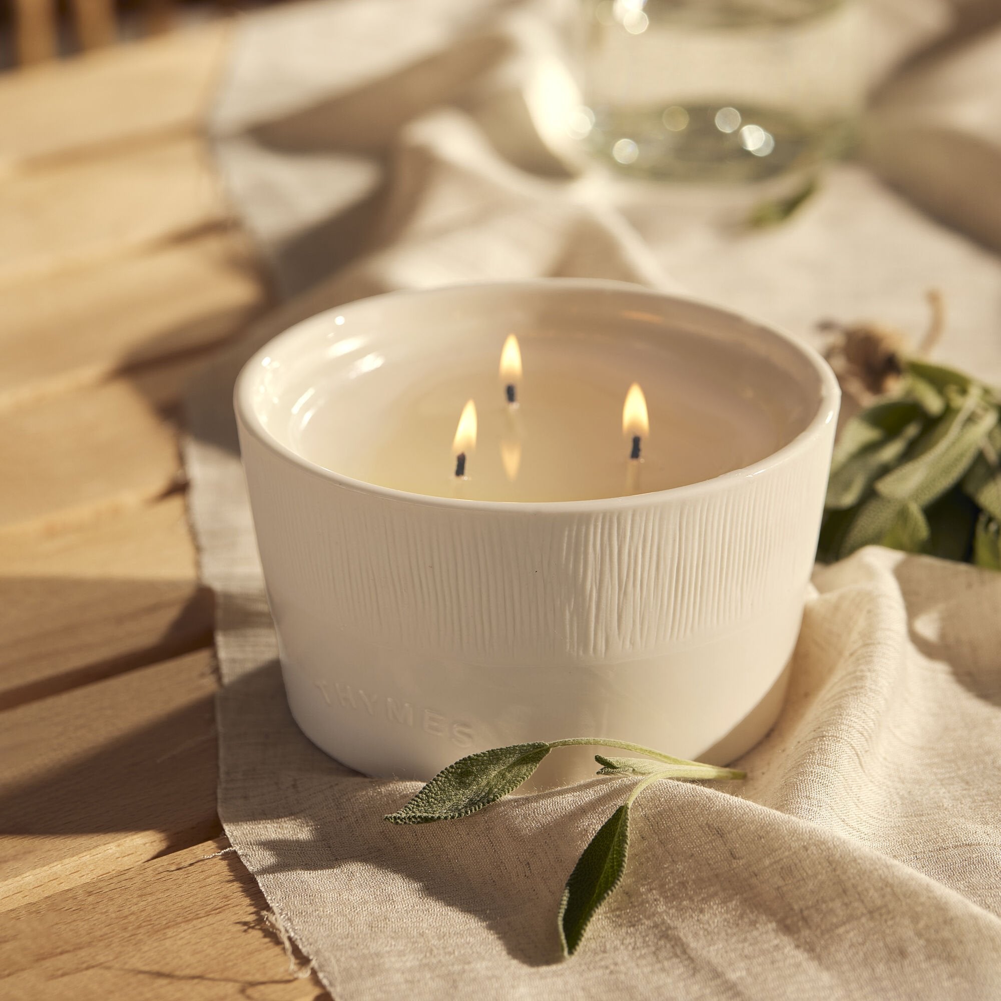 Alternative view of Sienna Sage 3-Wick Statement Candle